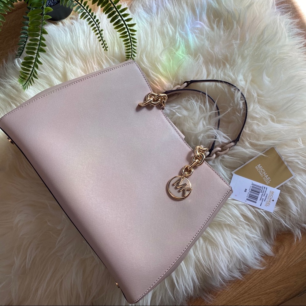 SOLD - Michael Kors Cynthia Medium Leather Satchel